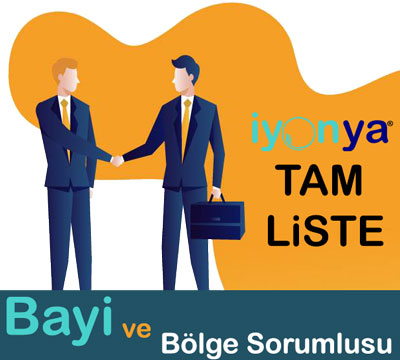 iyonya bayi ve Bölge Sorumlu listesi