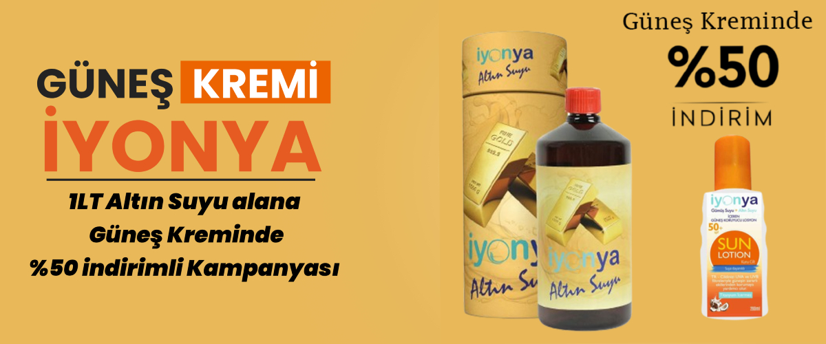 Altın Suyu + Güneş Kremi Kampanyası