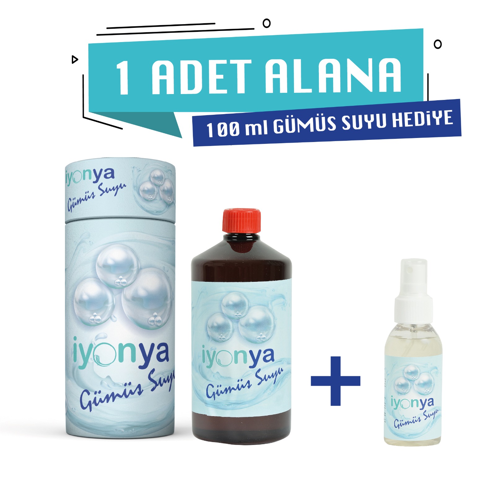 1Lt Gümüş Suyu 100ml Gümüş Suyu Hediye