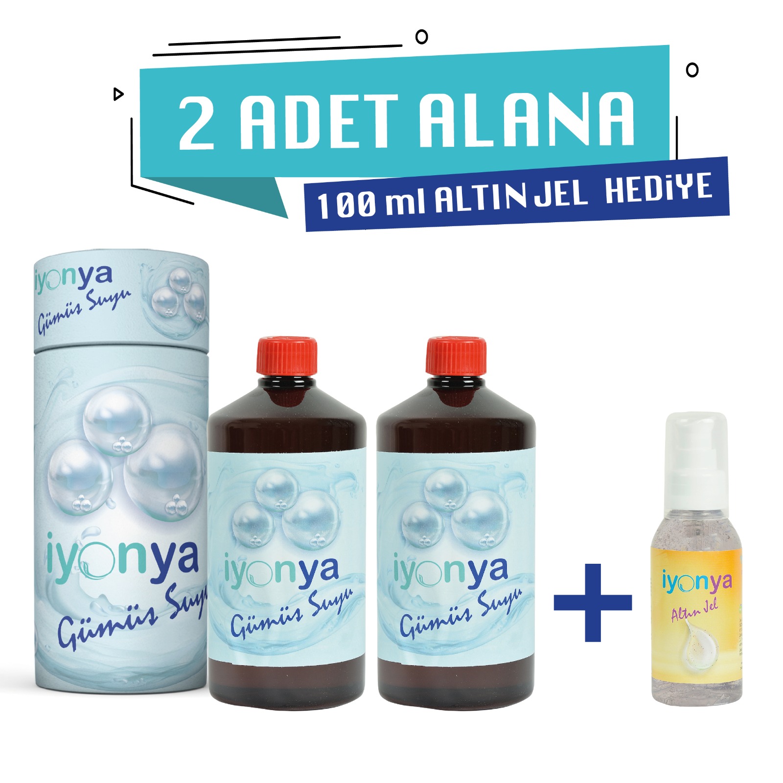 2Lt Gümüş Suyu 100ml Altın Jel Hediye