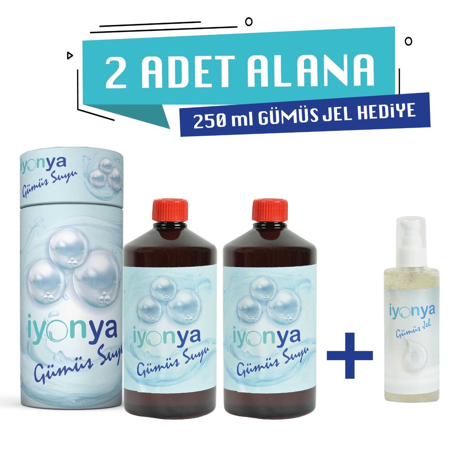 2Lt Gümüş Suyu 250ml Gümüş jel Hediye