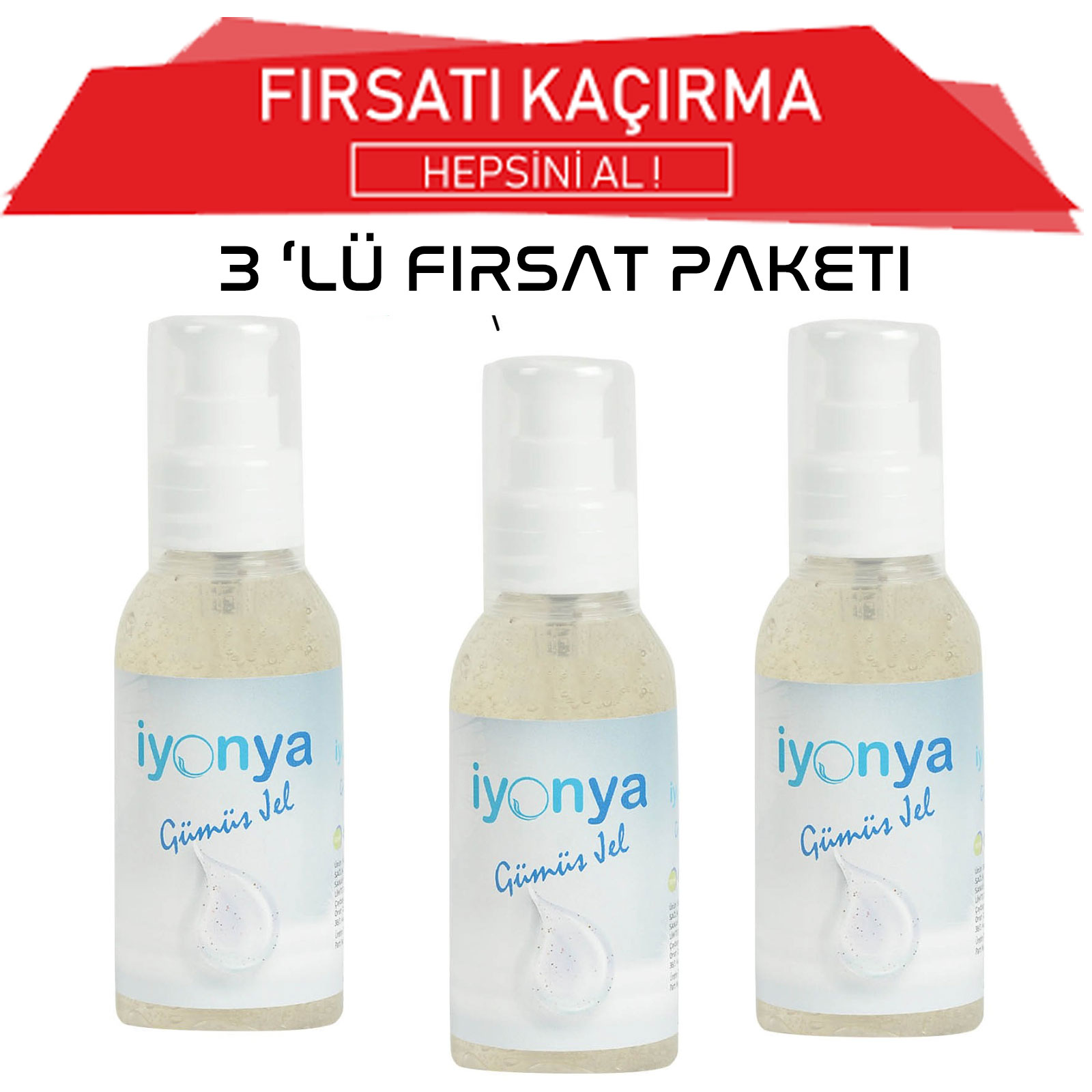 İyonya Gümüş Jel 100ML Kampanya 3AL 2ÖDE