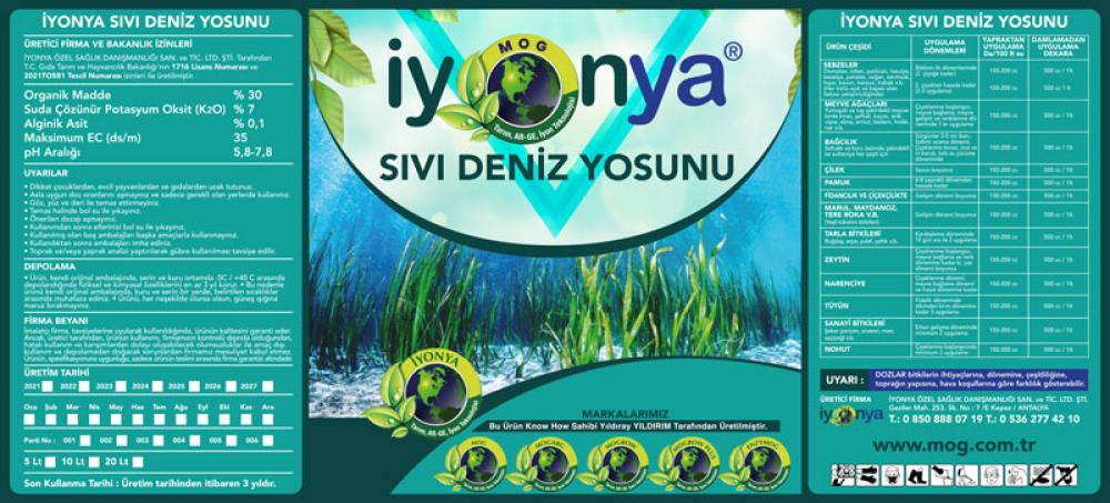 iyonya Sıvı Deniz Yosunu 10 Lt